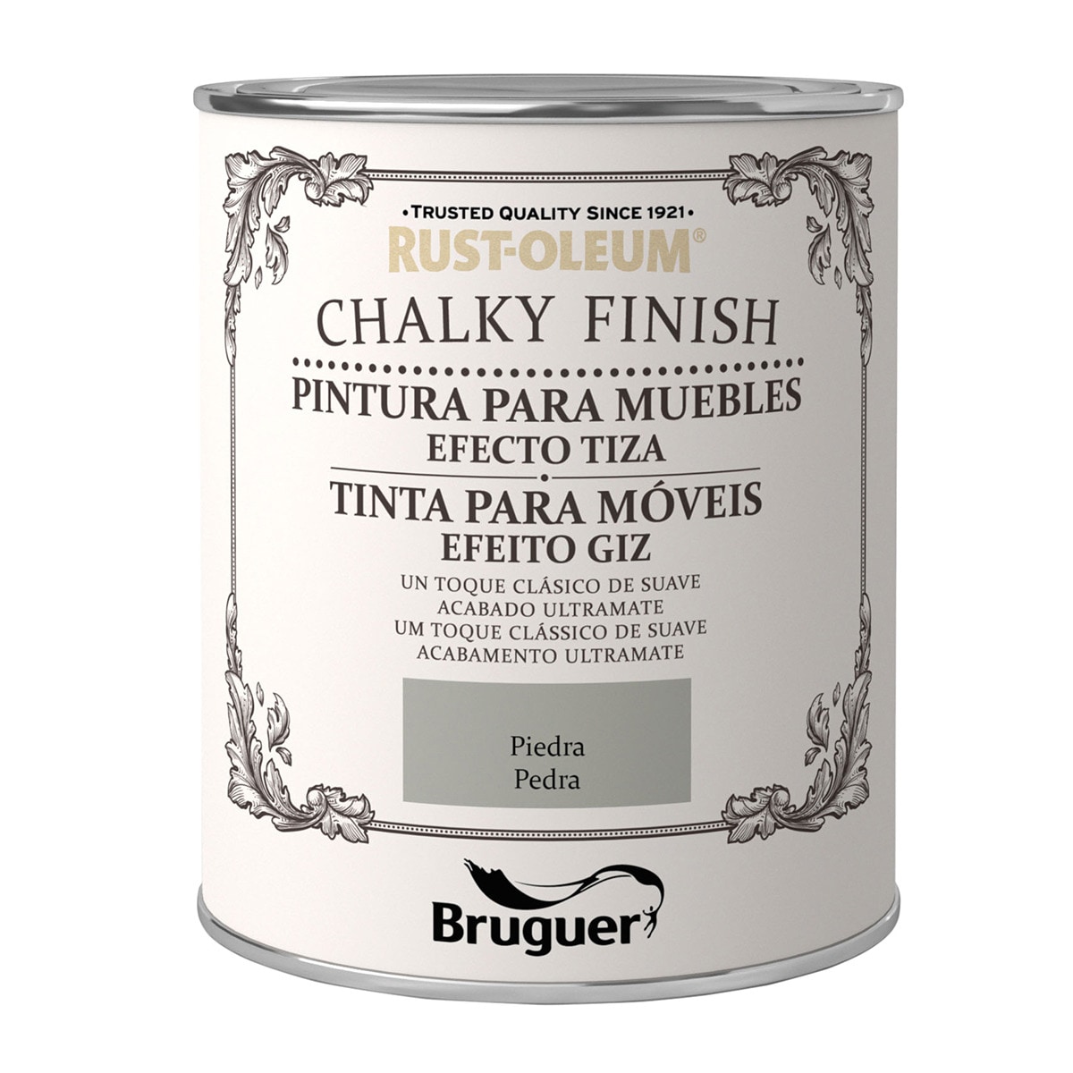 Pintura Efecto Tiza Chalky para Muebles 750 ml Piedra-1