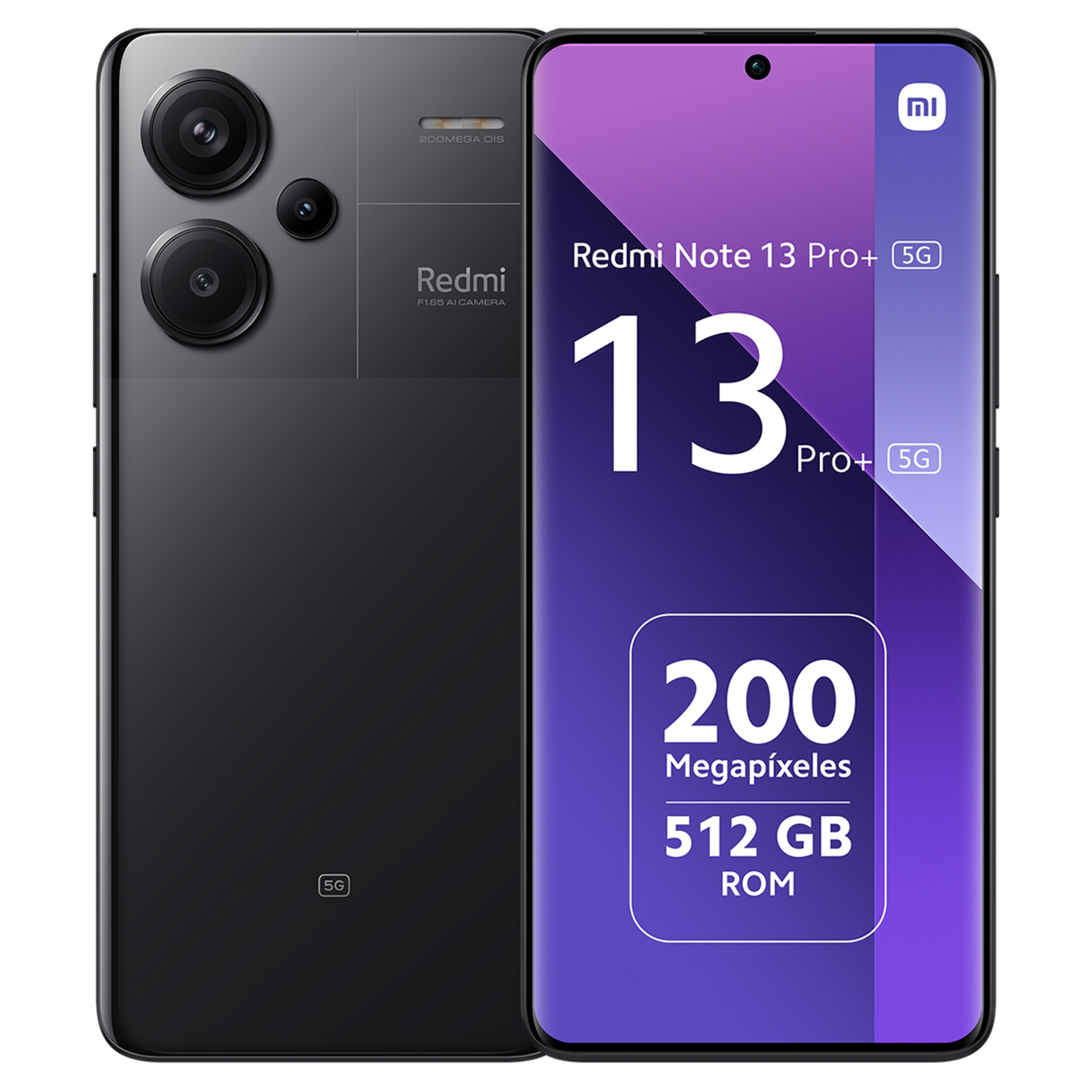 Xiaomi Redmi Note 13 Pro+ 5G 12GB + 512GB móvil libre (Reacondicionado Grado A) Negro Medianoche-1