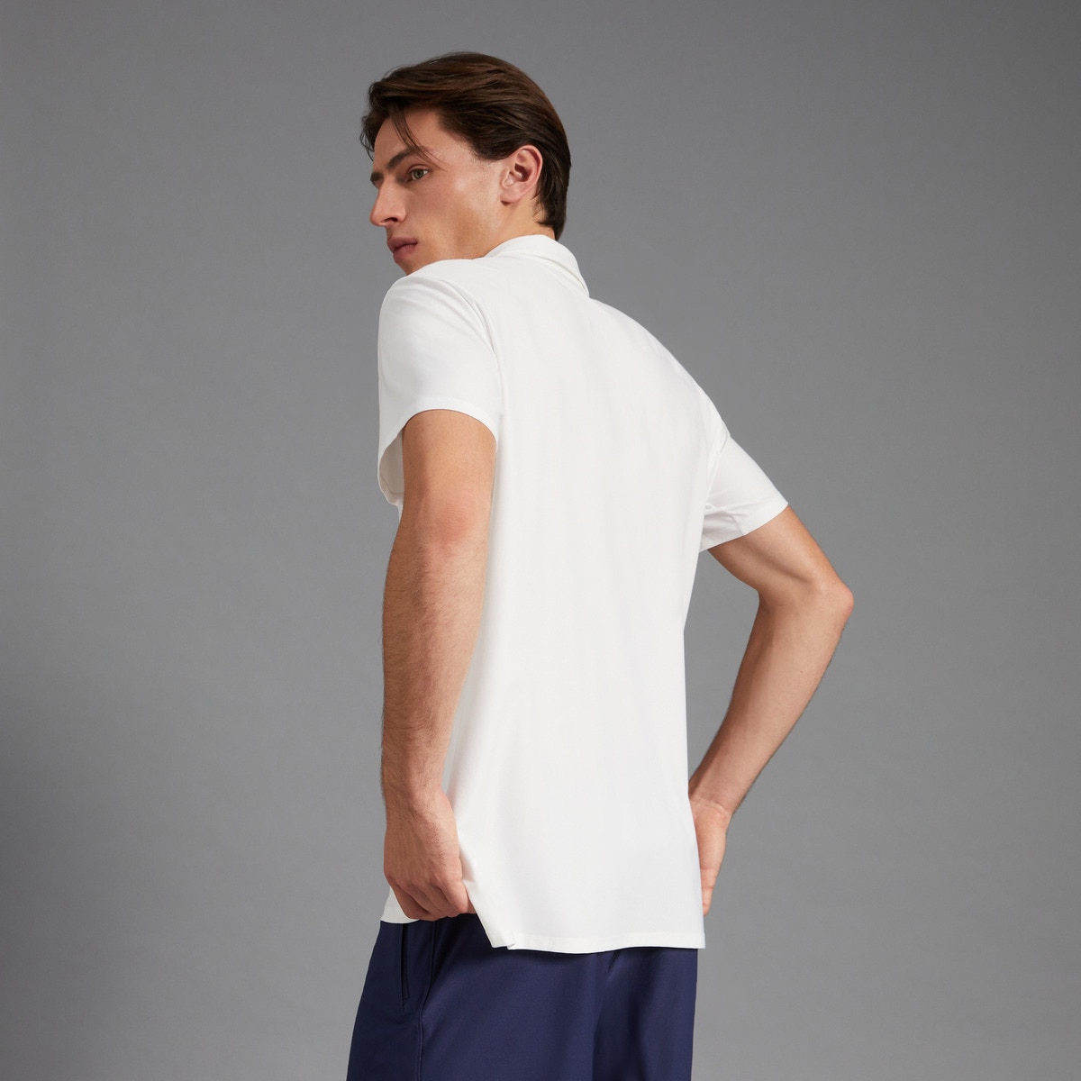 Polo de Homem Ventilated Tennis Polo Branco-3