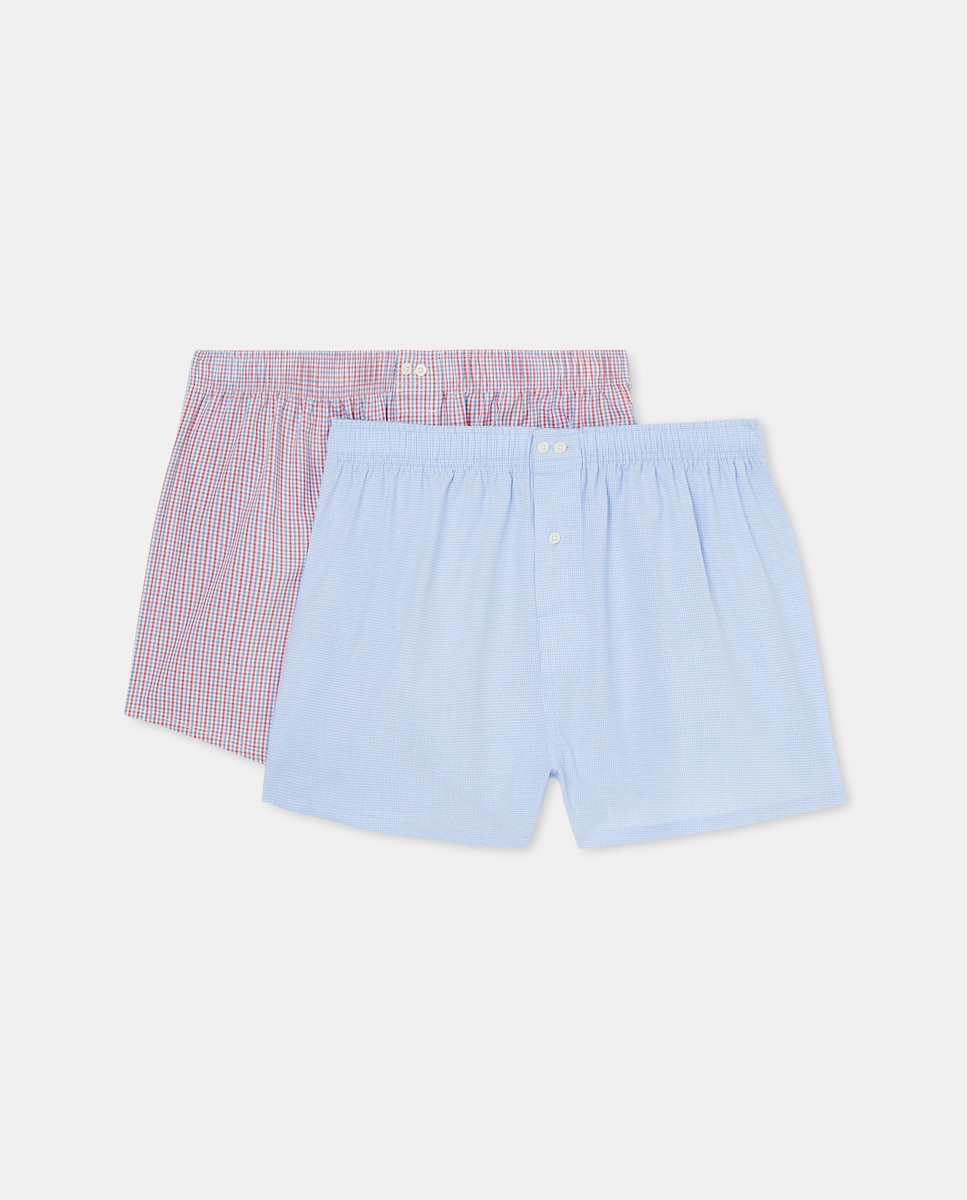 Pack 2 boxer popelín Azul-3