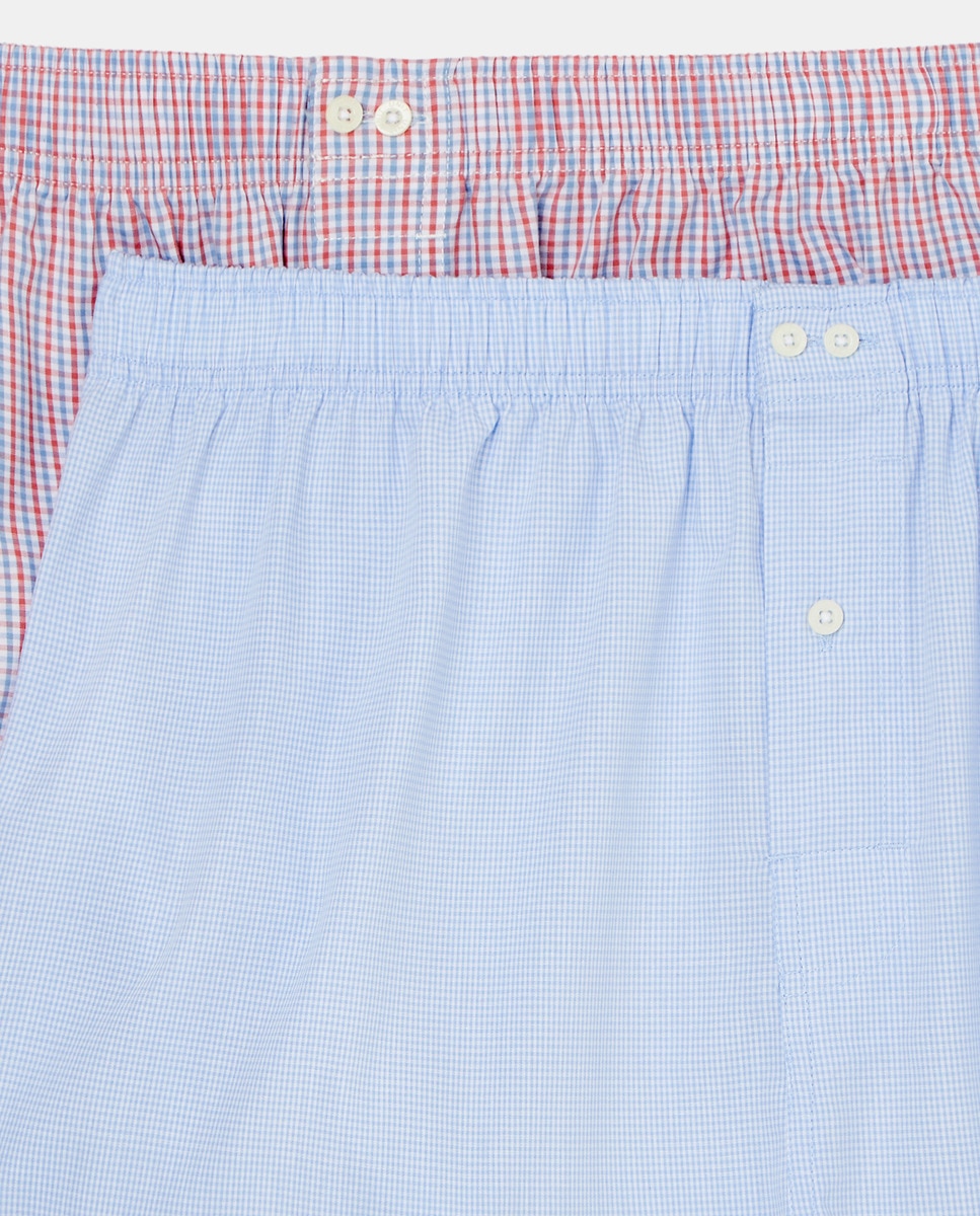 Pack 2 boxer popelín Azul-4