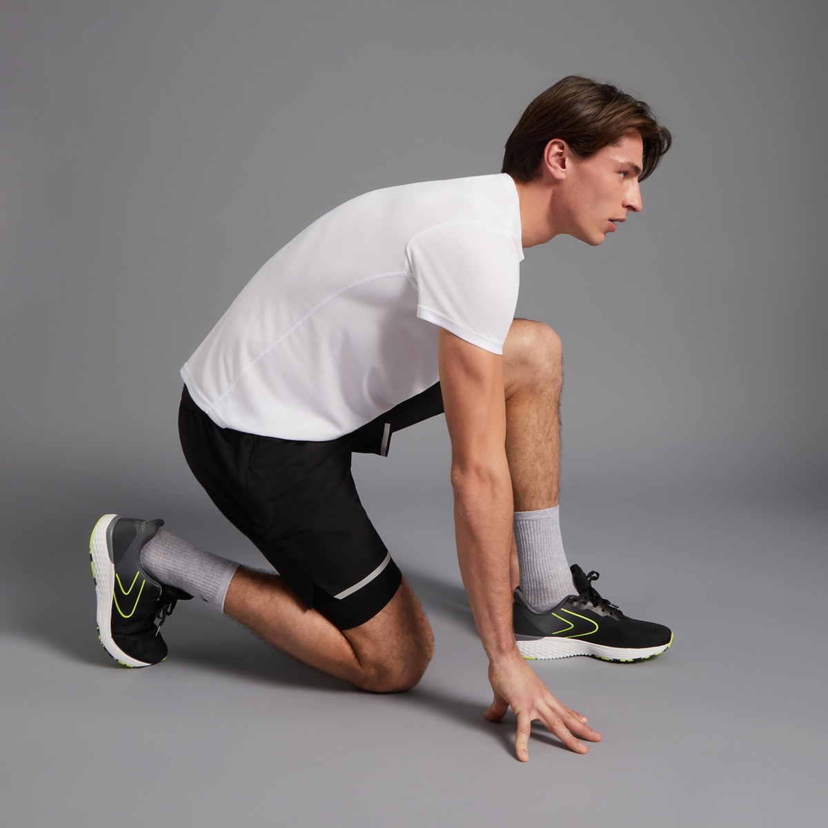 T-shirt de Running de Homem Branco-2