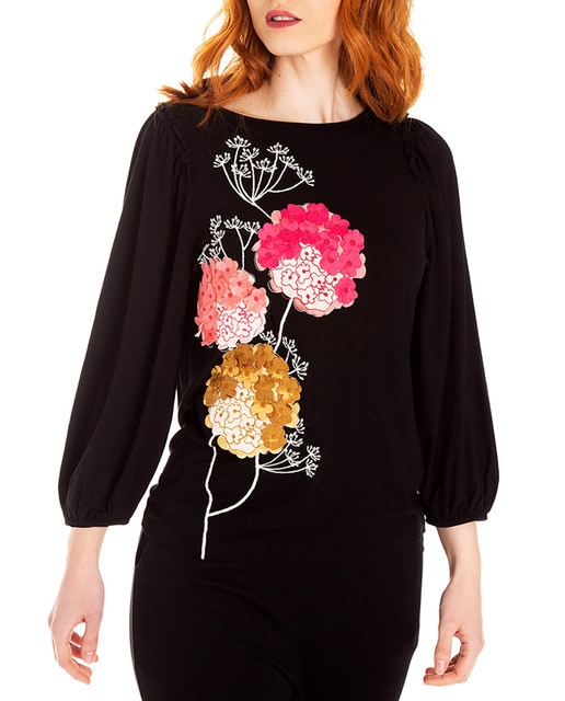 Imagen 0 de Top de mujer con escote redondo y drapeado en la espalda