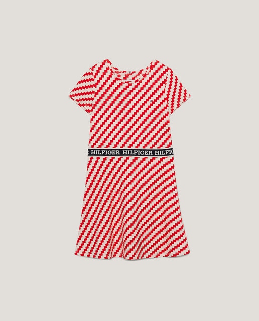 Imagen 0 de Vestido de niña manga corta y cuello redondo