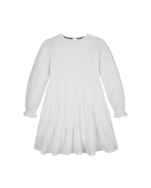 Imagen 0 de Vestido de niña manga larga con volantes