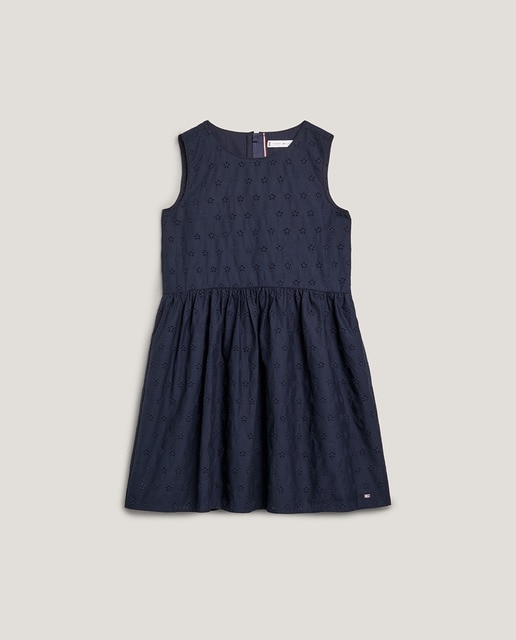Imagen 0 de Vestido de niña con cuello redondo y sin mangas