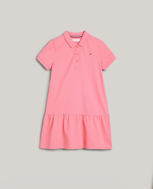 Imagen 0 de Vestido de niña polo de manga corta con vuelo