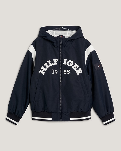 Imagen 0 de Abrigo de niño con capucha y cierre de cremallera