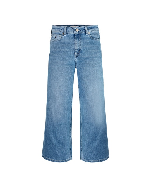 Imagen 0 de Pantalón vaquero de niña wide leg largo