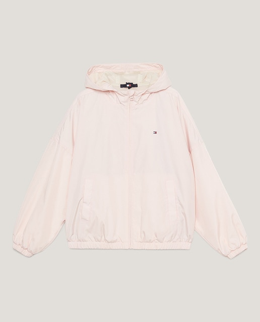 Imagen 0 de Abrigo de niña con capucha y cierre con cremallera