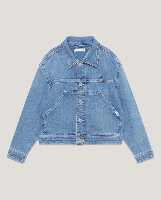 Imagen 0 de Chaqueta de niña vaquera cierre con botones
