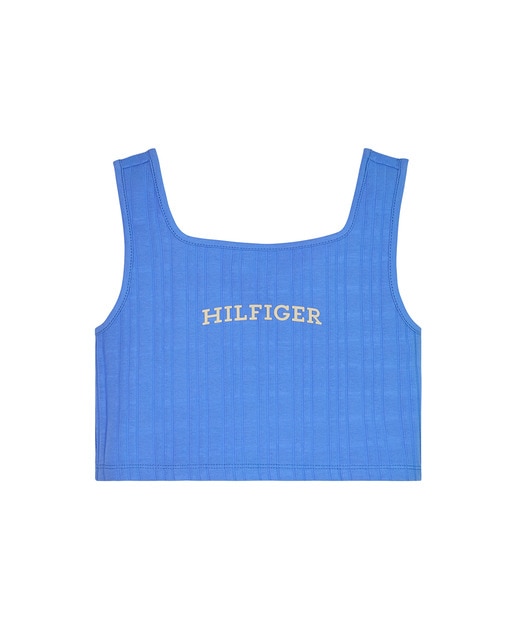 Imagen 0 de Camiseta de niña sin mangas con cuello cuadrado
