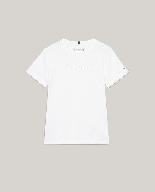 Imagen 0 de Camiseta de niña manga corta y cuello redondo