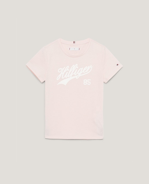 Imagen 0 de Camiseta de niña manga corta y cuello redondo