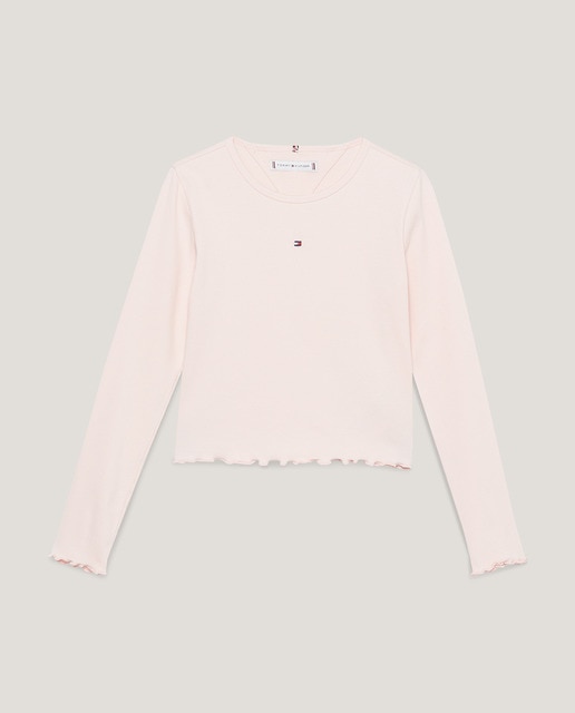 Imagen 0 de Camiseta de niña crop manga larga