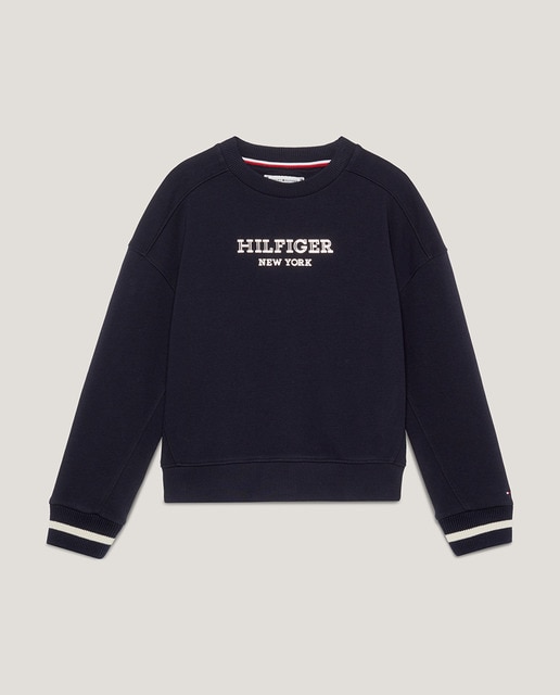 Imagen 0 de Sudadera de niña manga larga y cuello redondo