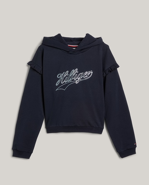 Imagen 0 de Sudadera de niña con capucha y manga larga