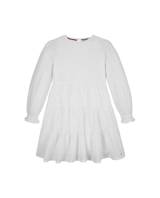 Imagen 0 de Vestido de bebé niña manga larga con volantes