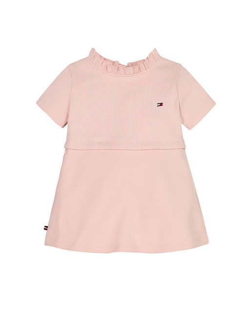 Imagen 0 de Vestido de bebé niña manga corta y cuello redondo