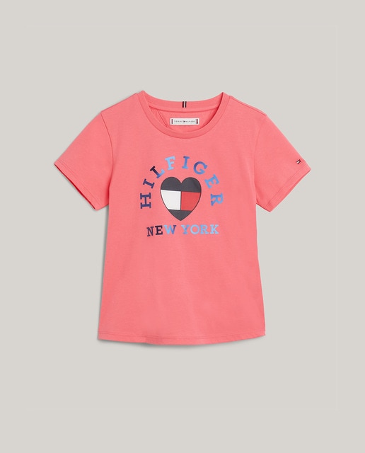 Imagen 0 de Camiseta de bebé niña de cuello redondo y manga corta