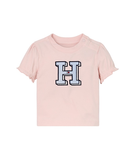 Imagen 0 de Camiseta de bebé niña manga corta y cuello redondo