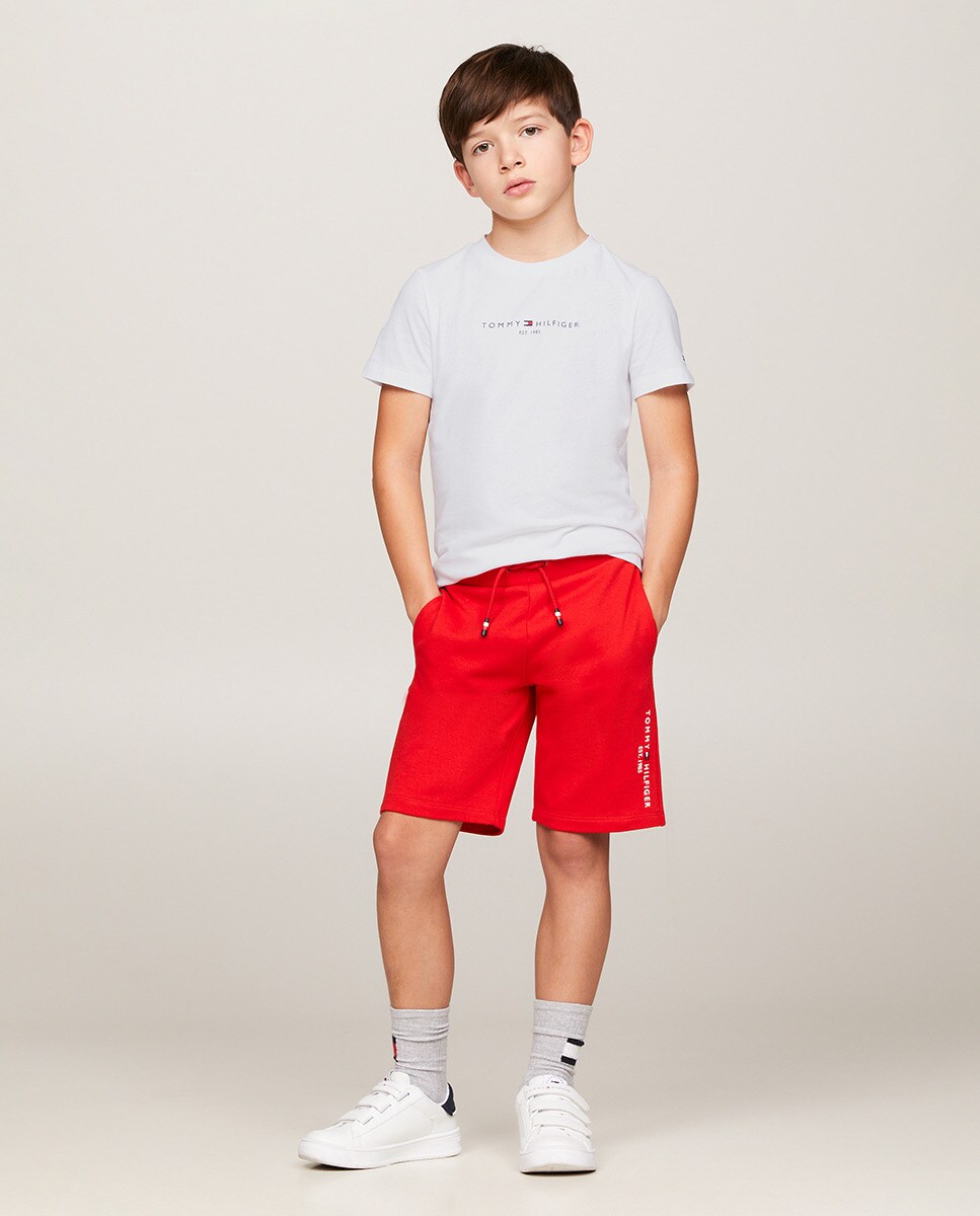 Conjunto de Bebé com Manga Curta Combinado Vermelho-1
