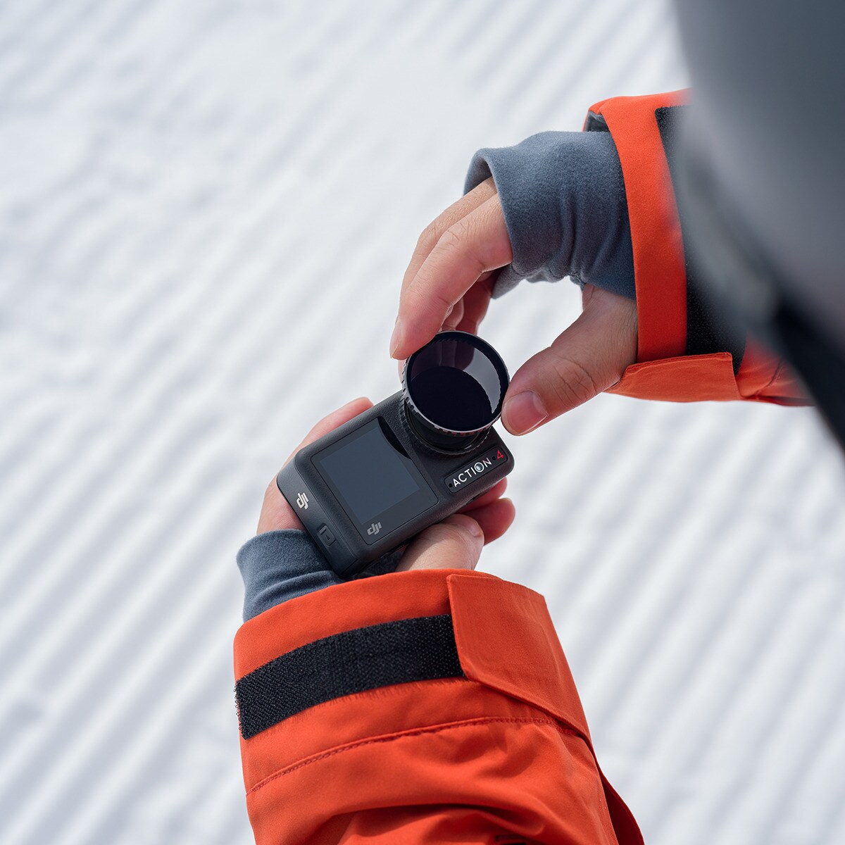 Cobertura da lente de vidro da DJI para o Osmo Action 4 Preto-4