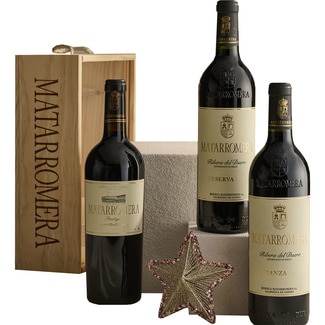 vino tinto crianza, reserva y Prestigio DO Ribera del Duero Estuche 3 botellas 75 cl - Matarromera