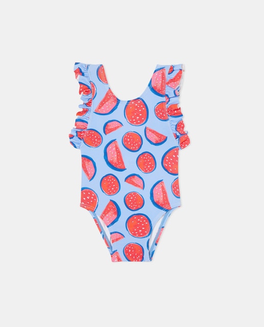 Imagen 0 de Bañador de bebé niña con estampado sandías