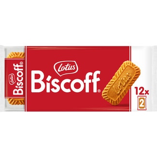 galletas caramelizadas 12 pack de 2 unidades paquete 186 g - Lotus Biscoff