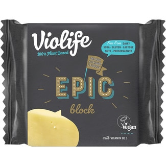 Epic Mature bloque vegano sabor cheddar sin gluten y sin lactosa envase 200 g - Violife