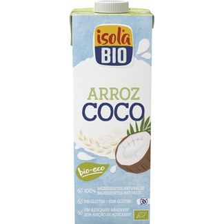 bebida de arroz y coco ecológica y sin gluten envase 1 l - Isola Bio