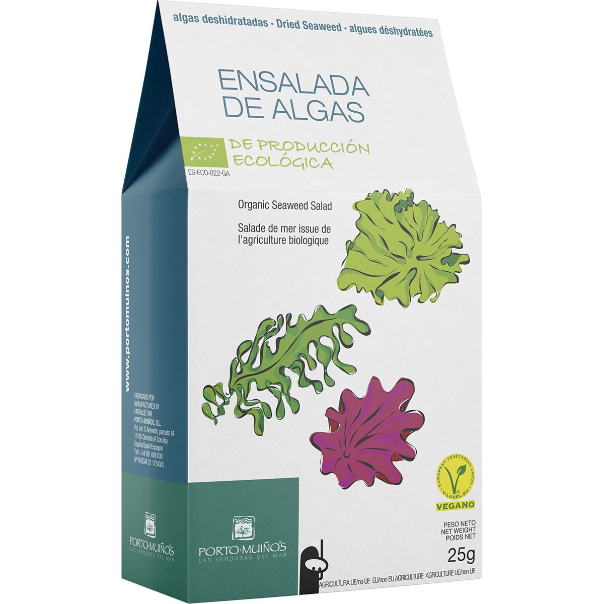 ensalada de algas deshidratadas ecológicas envase 25 g