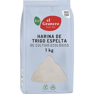 Bio harina de trigo espelta de cultivo ecológico bolsa 1 kg - El Granero
