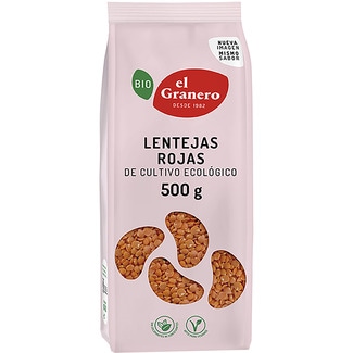 lentejas rojas ecológicas bolsa 500 g - El Granero Integral