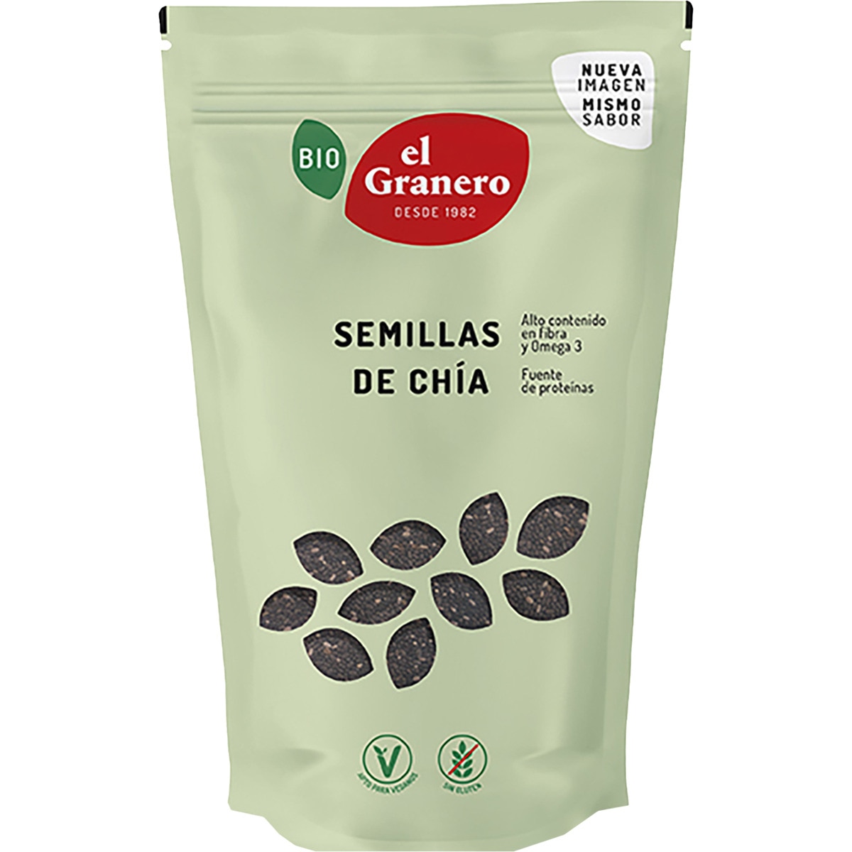 Bio semillas de chía ecológicas y sin gluten bolsa 150 g