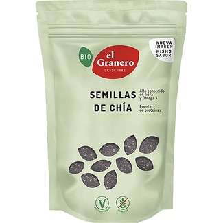 Bio semillas de chía ecológicas y sin gluten bolsa 400 g - El Granero Integral