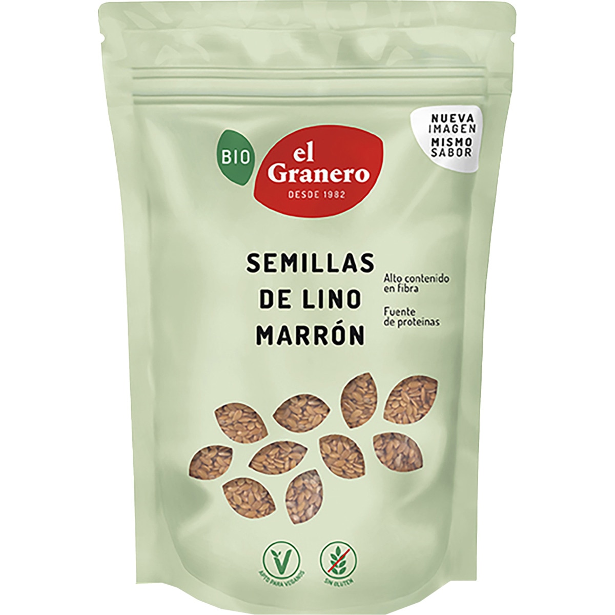 Bio semillas de lino marrón sin gluten bolsa 400 g
