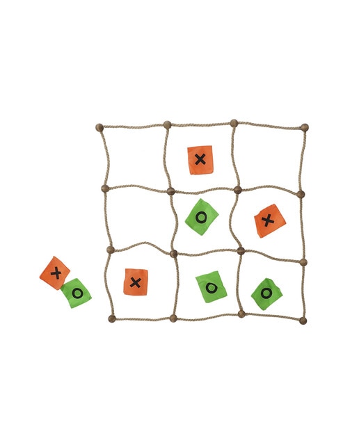 Imagen 0 de Juego madera fibra 30x25x6 3 en raya gigante