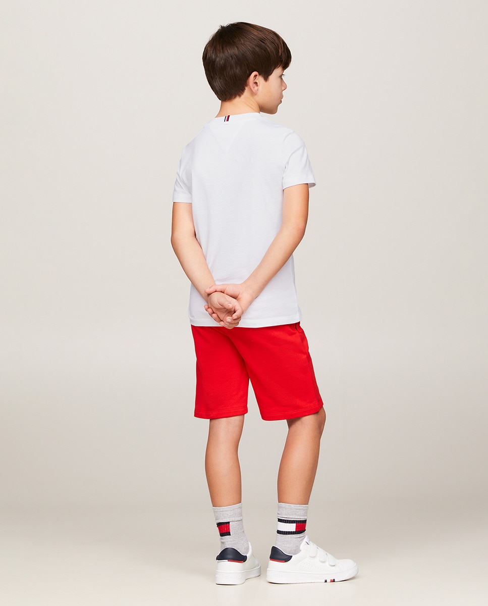 Conjunto de Bebé com Manga Curta Combinado Vermelho-2
