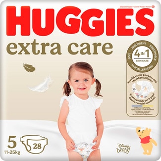Fraldas Extra Care 11 a 25 kg T5 embalagem 28 unidades - Huggies