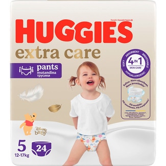 Fraldas Extra Care 12 a 17 kg T5 embalagem 24 unidades - Huggies