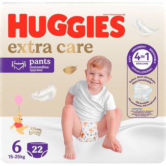 Fraldas Extra Care 15 a 25 kg T6 embalagem 22 unidades - Huggies