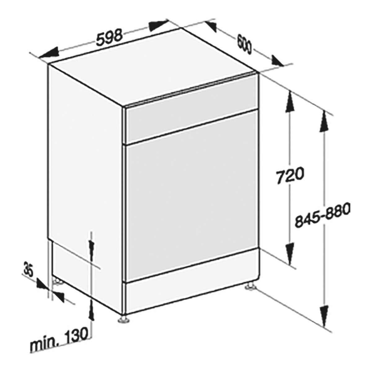 Máquina de Lavar Loiça Miele G 7600 SC BRWS AutoDos com PowerDisk de 14 Conjuntos e de 60 cm - Branco Branco-2