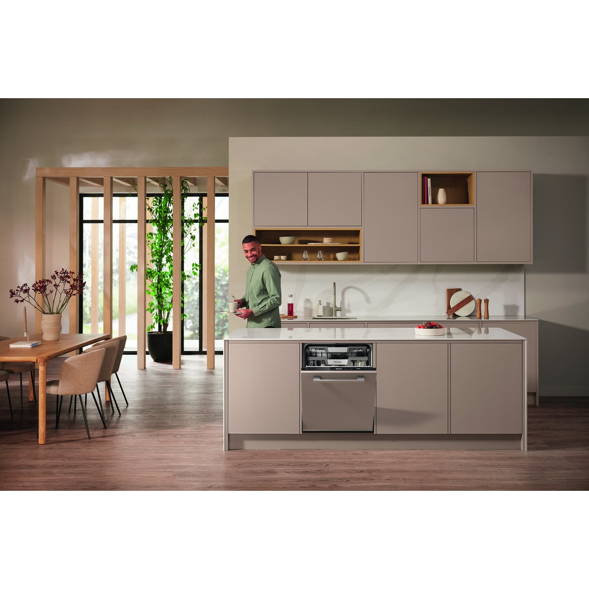 Máquina de Lavar Loiça Encastrável Miele G7650 SCVi OBSW AutoDos com PowerDisk de 14 Conjuntos e de 60 cm - Painel Preto Preto-5