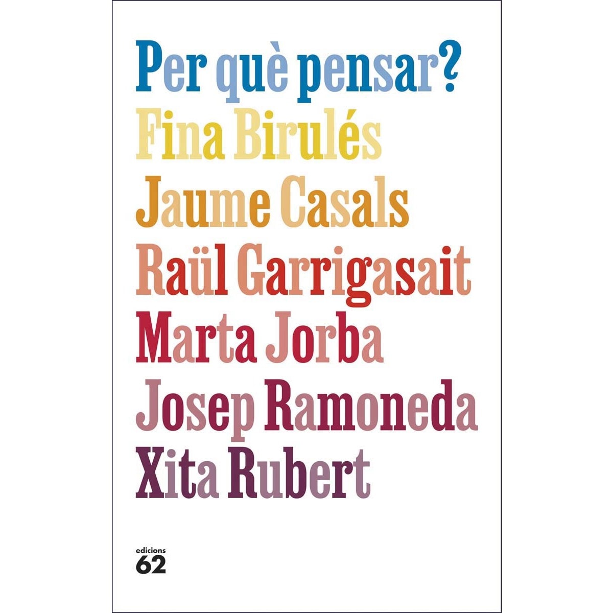 Per què pensar? (Capa mole com abas) 1