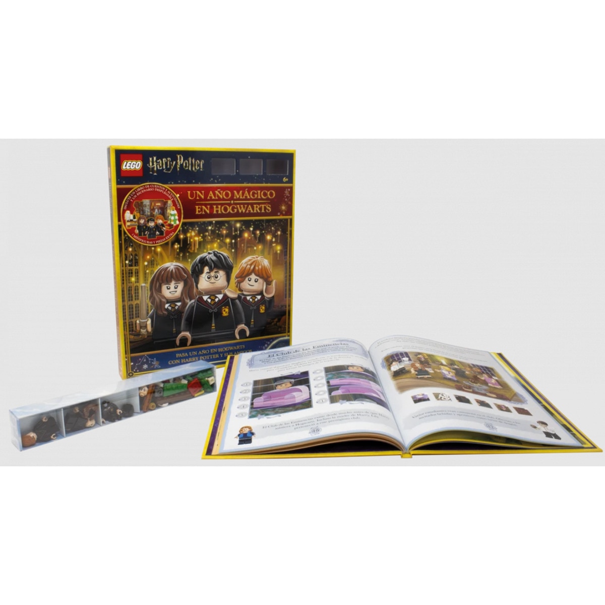 LEGO Harry Potter. Un año mágico en Hogwarts: Incluye un libro, tres minifiguras, piezas LEGO y un escenario desplegable 2