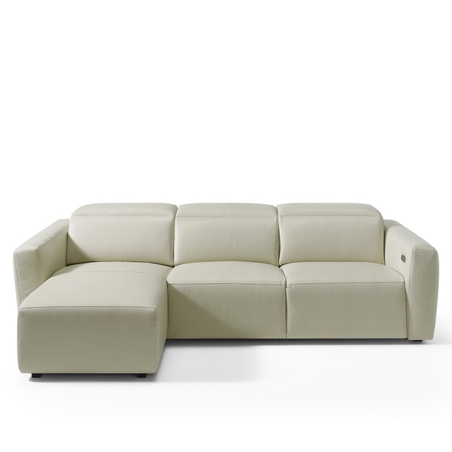 Imagen 0 de Sofá de piel de 5 plazas con 1 asiento relax eléctrico y chaiselongue izquierda Trento El Corte Inglés