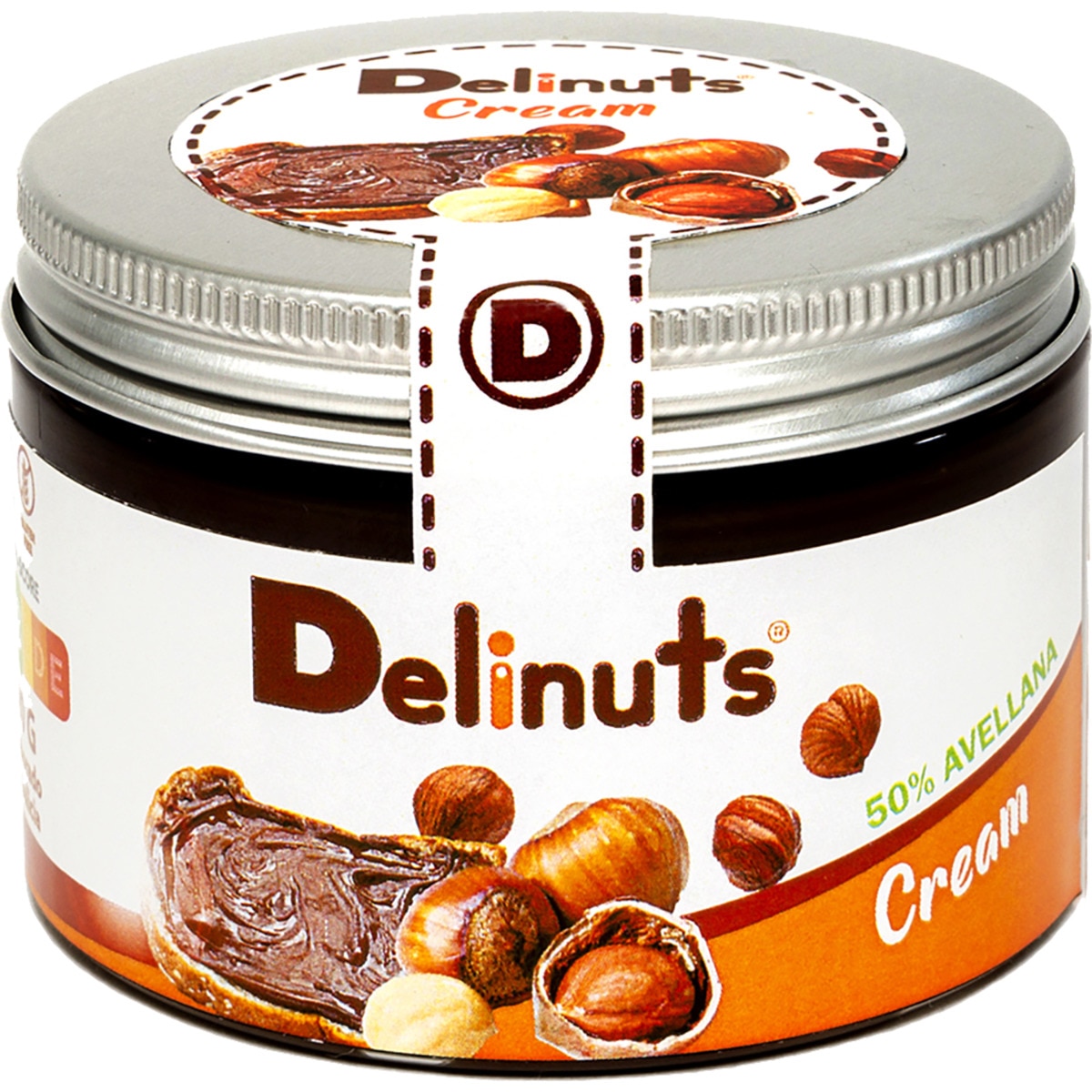 crema de avellanas, dátil y cacao bote 180 g
