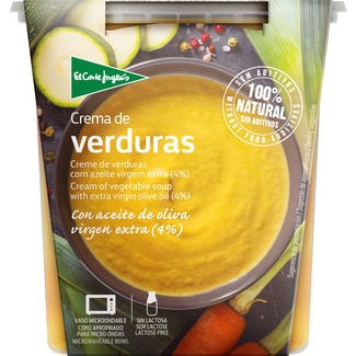 crema de verduras con AOVE 4% sin gluten sin lactosa vaso 400 ml - El Corte Ingles